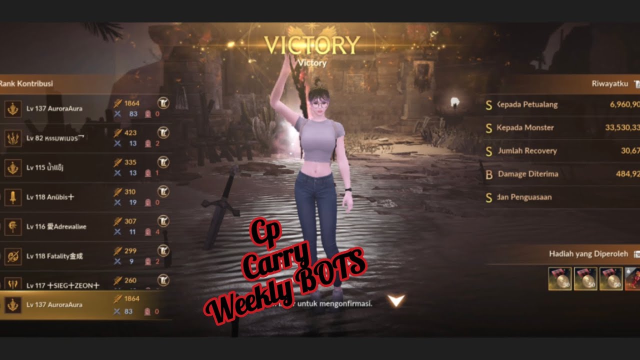 [ Black Desert Mobile ] - Weekly [BOTS] ⚔️  PoV BUCCANER Casual Game Play - AuroraAura