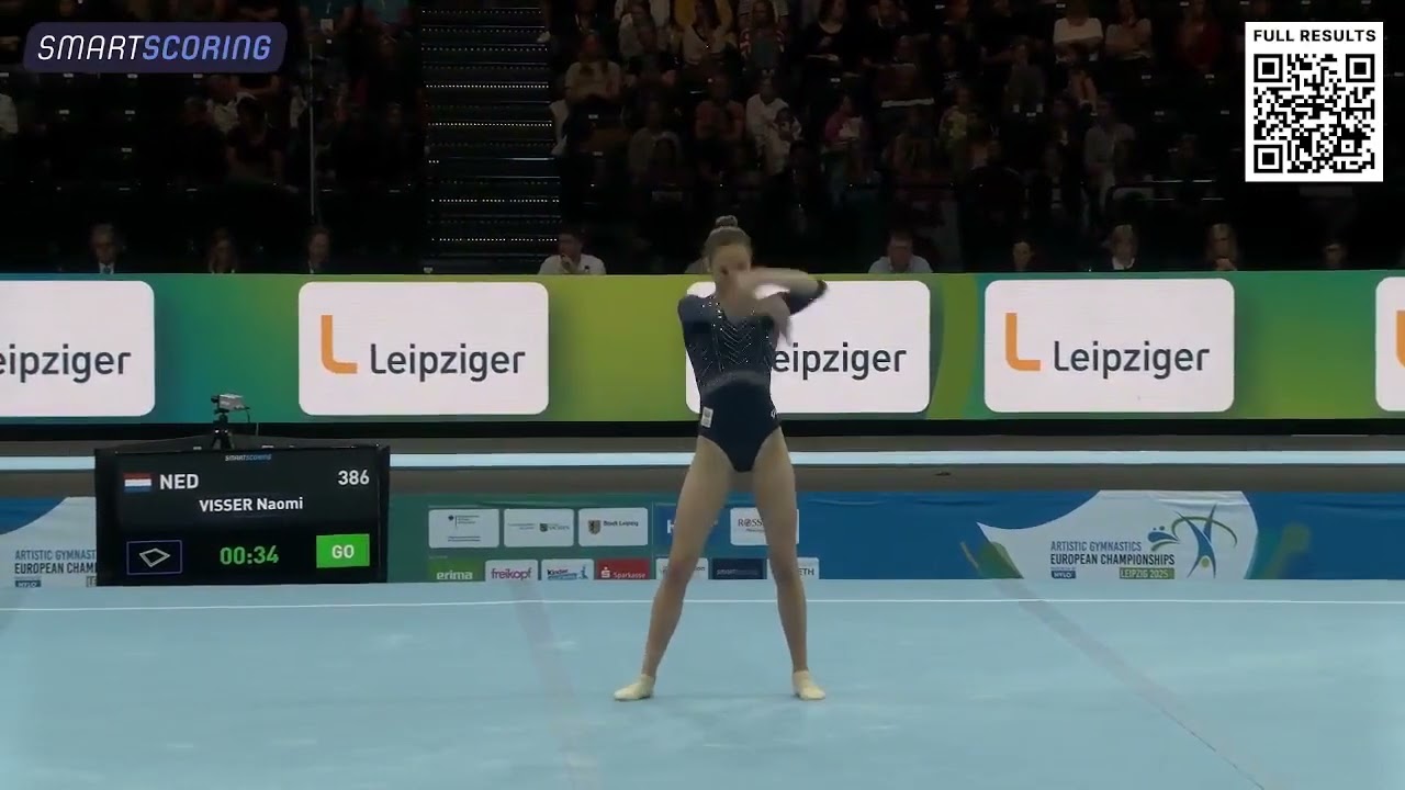 Naomi Visser. 2025 European Championships. Qual/TF. FX