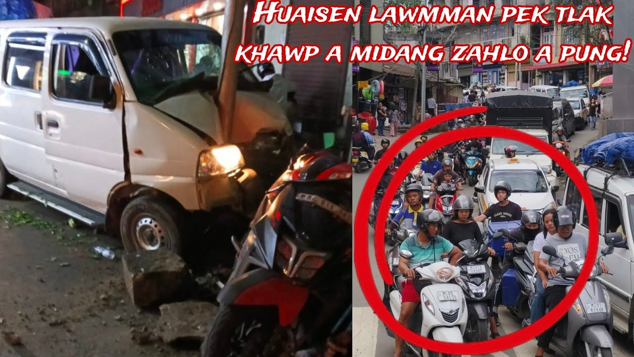 Chanmari ah zu ruih vanga accident  thleng Video!!Mi dang hmaizah miahlo an awm nual