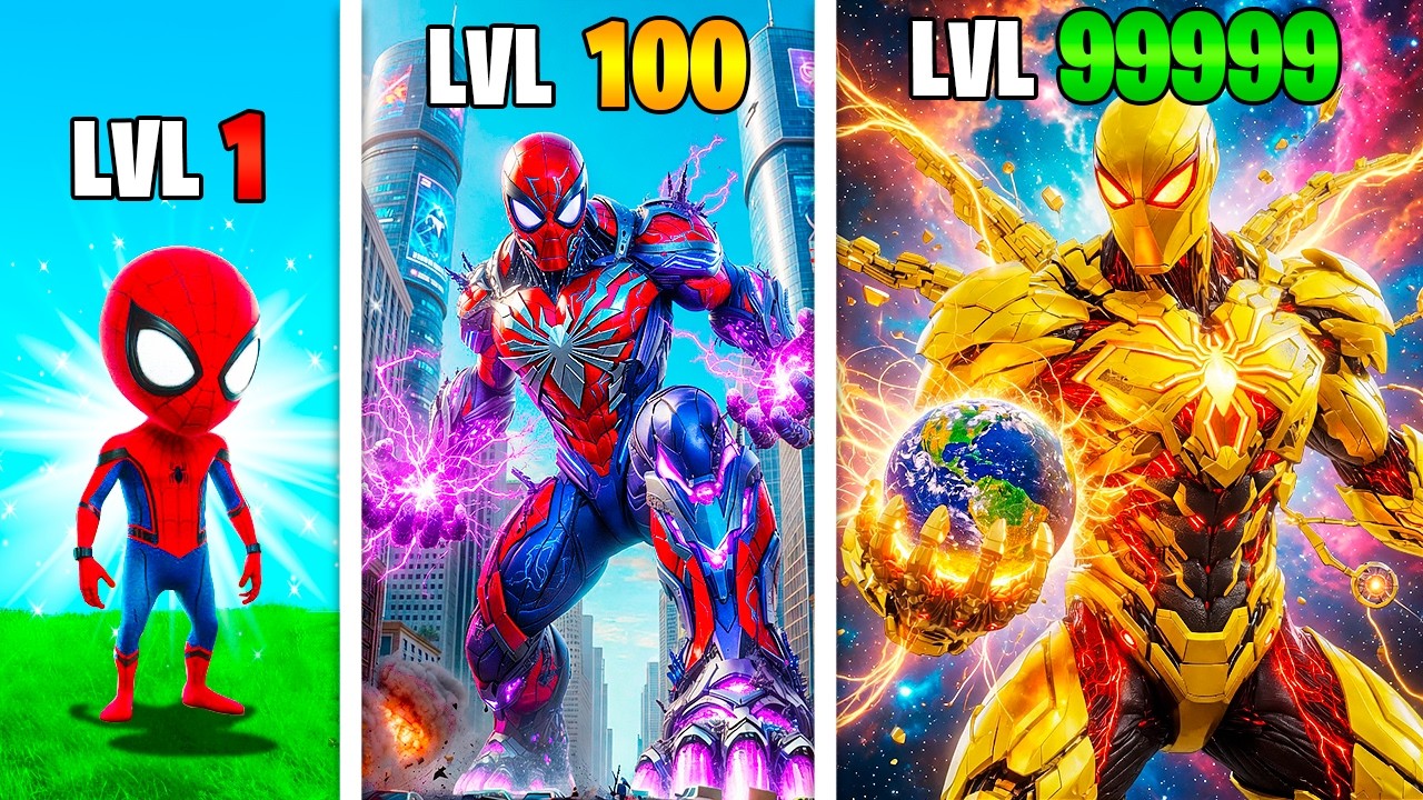 Level 1 to 1000 SPIDERMAN in GTA 5