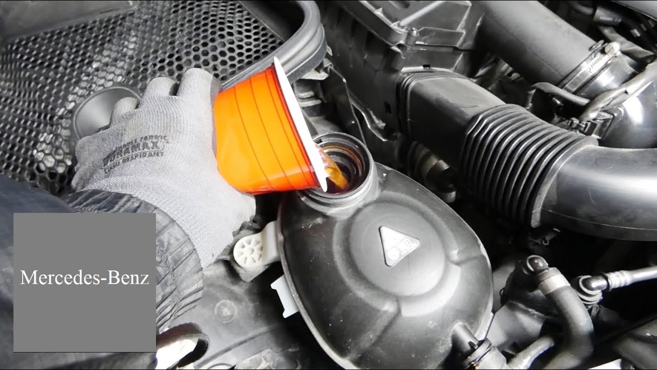 How to Check and Add Engine Coolant in Mercedes-Benz C-class and E-class C300 W205 W206 and E300