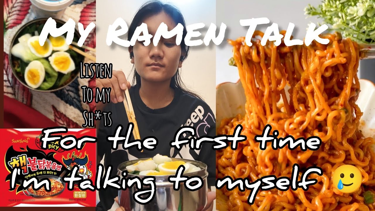 Mukbang Video 🤣 || Self Talk || And 2 X Hot Ramen Mukbang Video || Life in Noida (PG) || UP 🇮🇳 #asmr