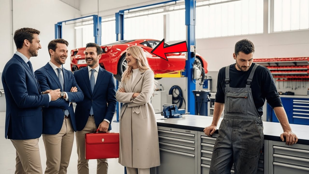 ”Om Du Är Så Smart — Översätt Ferraris Manual!” Miljardärska Hånade Mekanikern... Tills Hon Tystnade