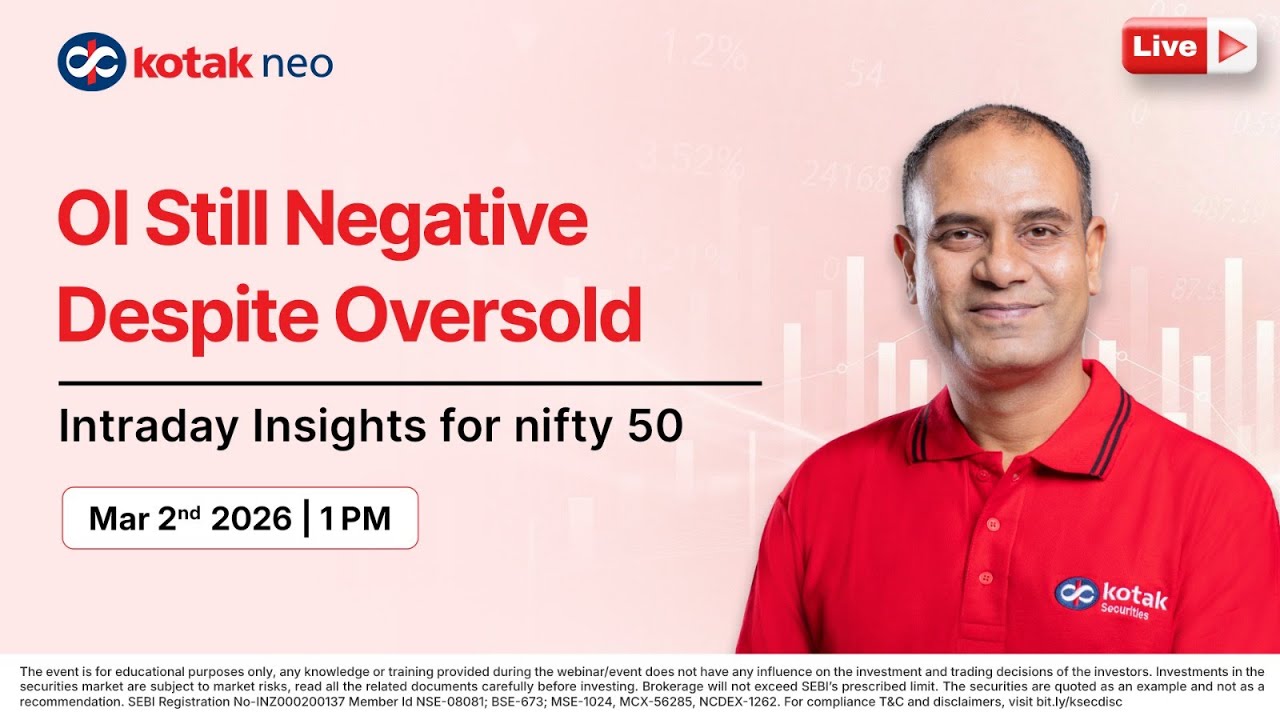 🔴 [Live] Intraday Insights for Nifty 50 | OI Still Negative Despite Oversold I 2nd Mar