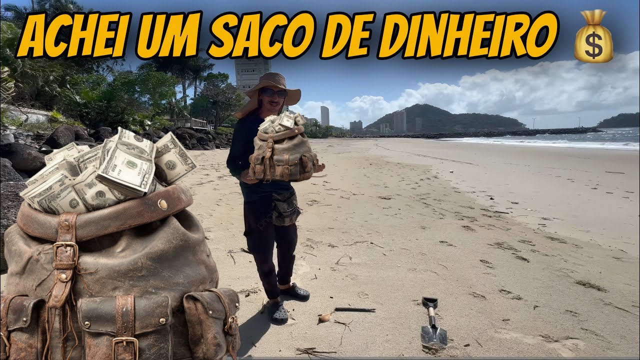 Achei TUDO ISSO NA PRAIA DOS BURGUESES ✅😱 VOCÊ TEM QUE VER ISSO ‼️