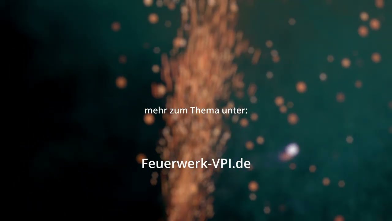 Feuerwerk und Lautstärke Reduktion