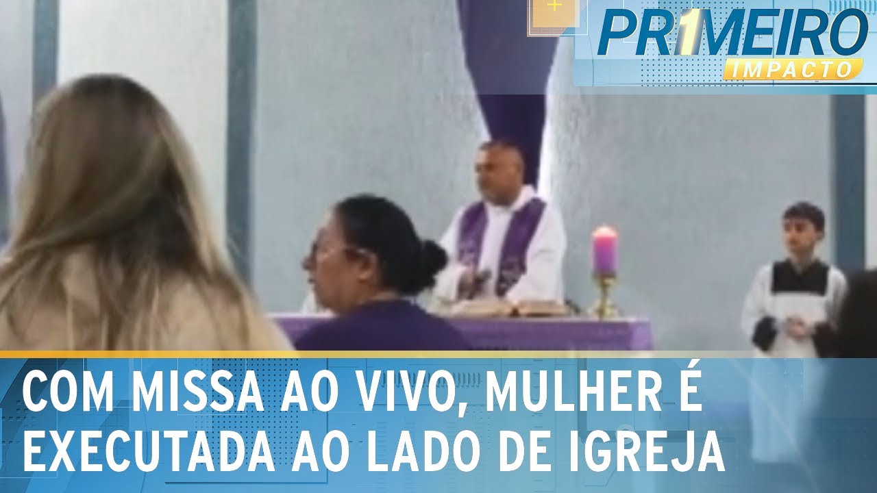 Mulher é executada a tiros ao lado de igreja, durante missa | Primeiro Impacto (28/03/25)