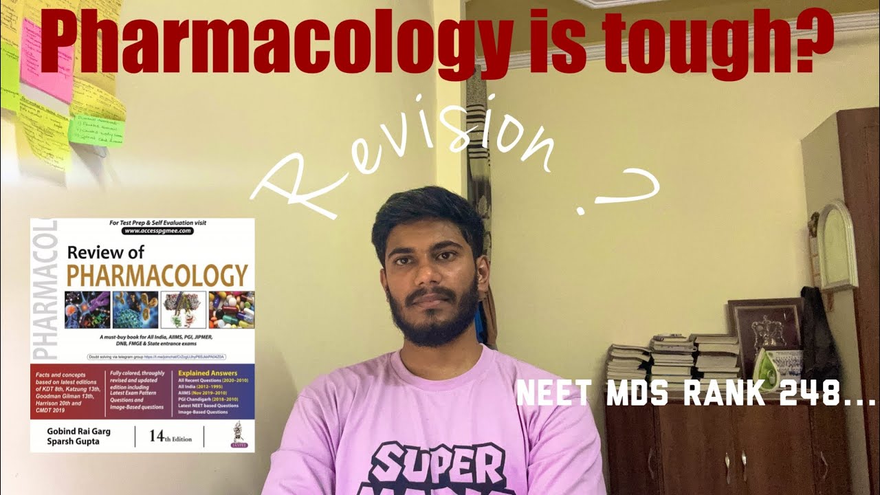 How to study Pharmacology!? By NEET MDS-AIR 248