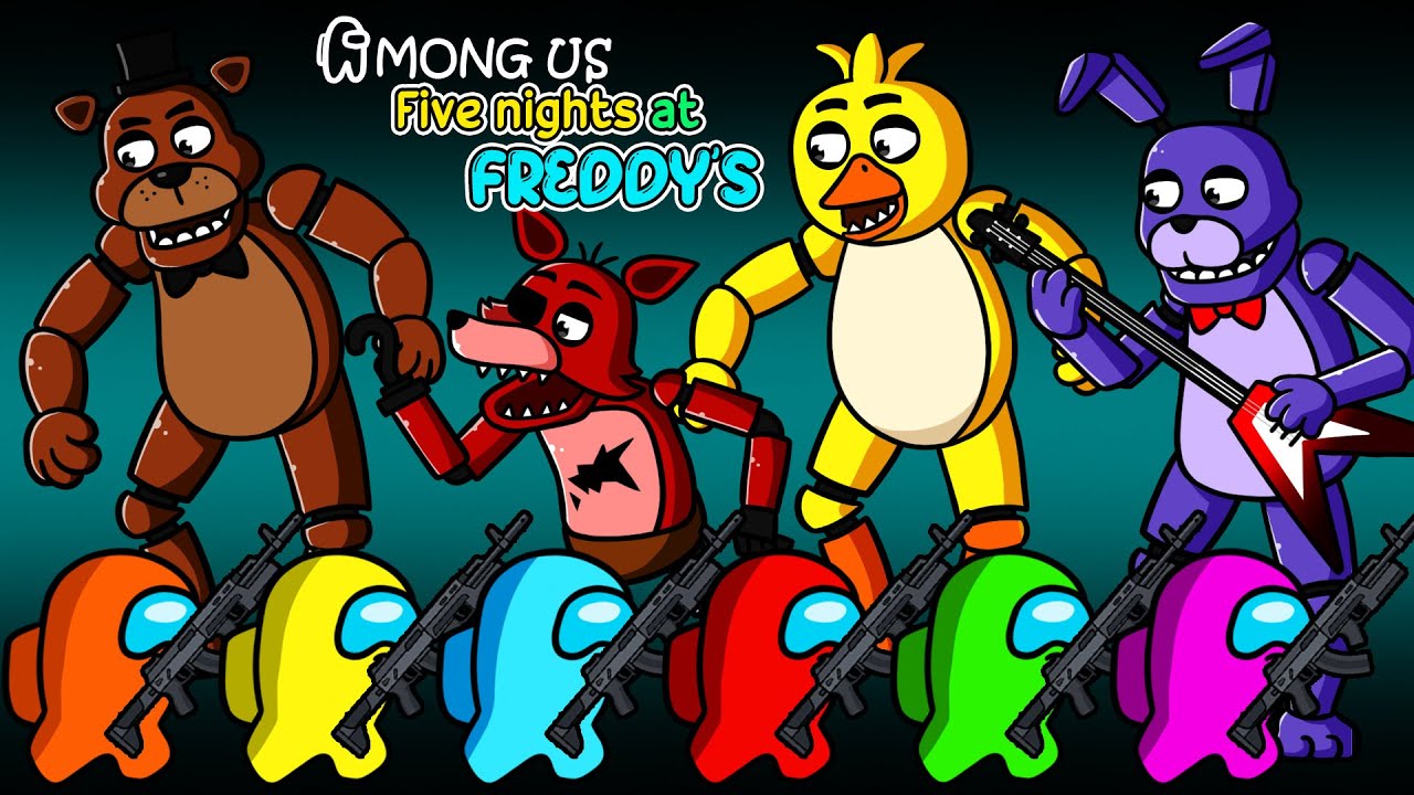 어몽어스 VS Freddy | Crazy AMONG US vs. FNAF ANIMATRONICS (Five Nights At Freddy's) | Among Us Animation