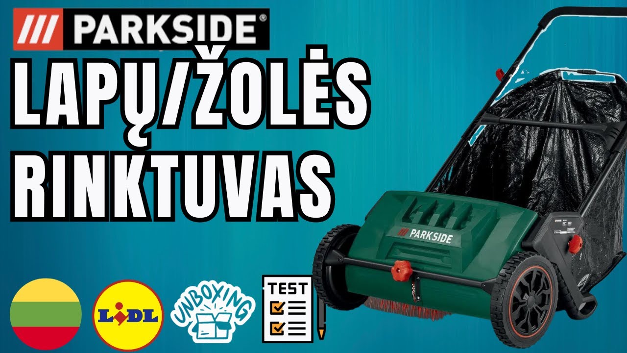 LAPŲ/ŽOLĖS RINKTUVAS Parkside PKM 103 A1 LIETUVIŲ LIETUVA KALBA LIDL