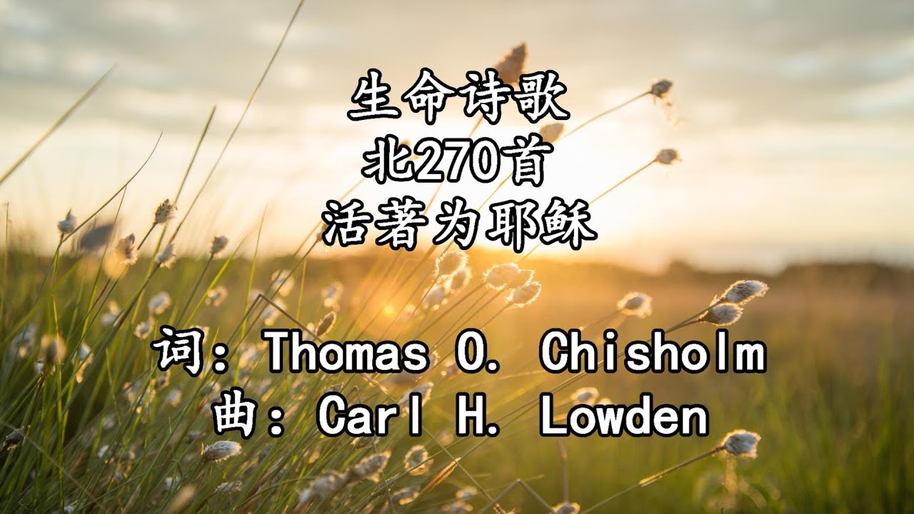 北270 大336 活着为耶稣