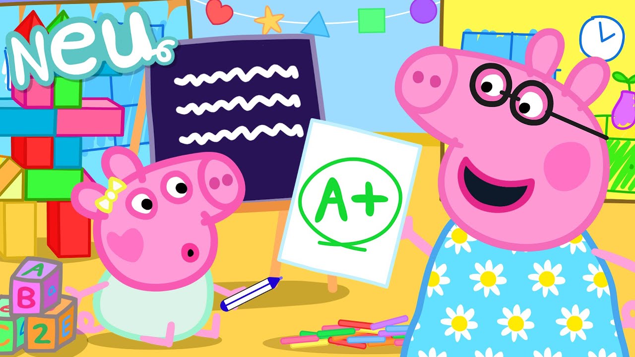 Peppa-Wutz-Geschichten 📚 Der Spaß-Unterricht ✏️ Videos für Kinder