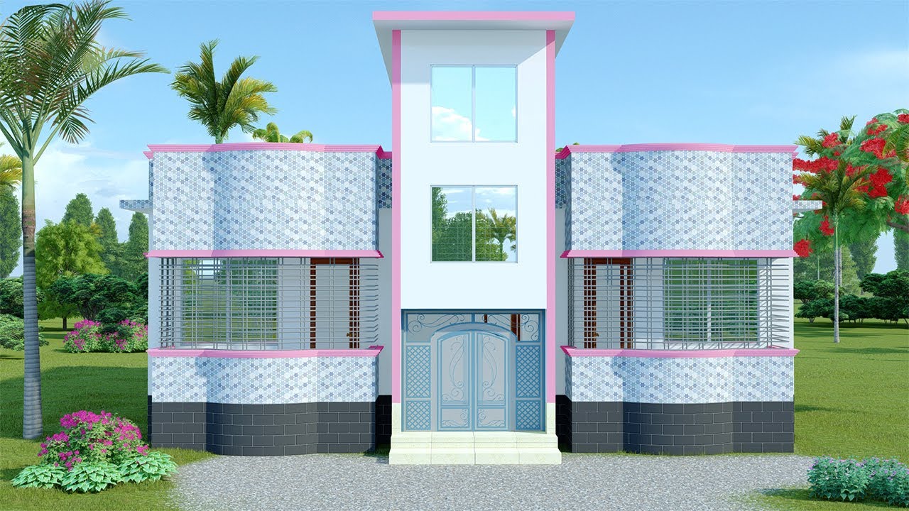 দুই ইউনিট এর বাড়ির ডিজাইন ও খরচ .2 Unit House Design.