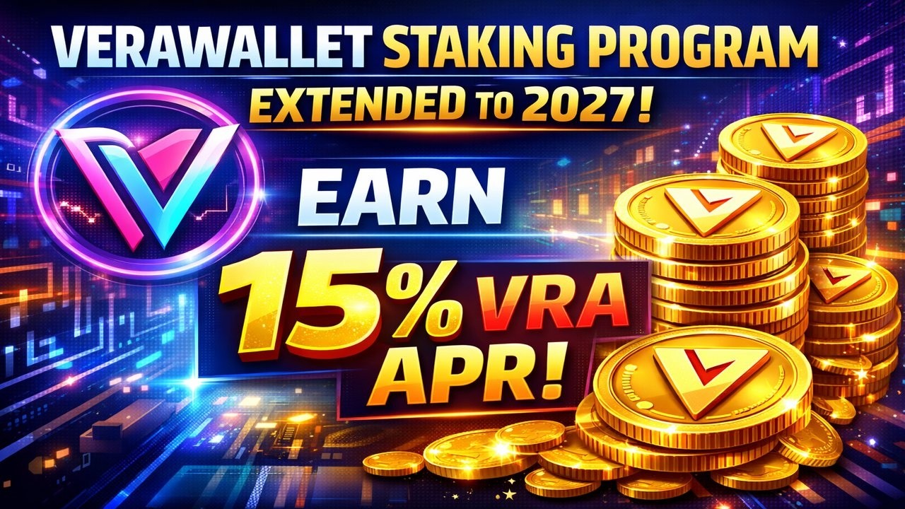 VeraWallet Staking Program Extended to 2027 | Earn 15% VRA APR