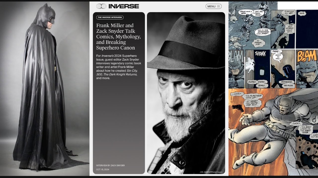 Zack Snyder & Frank Miller talk Batman, Guns, Adam West, & The Dark Knight Returns! |New Interview|