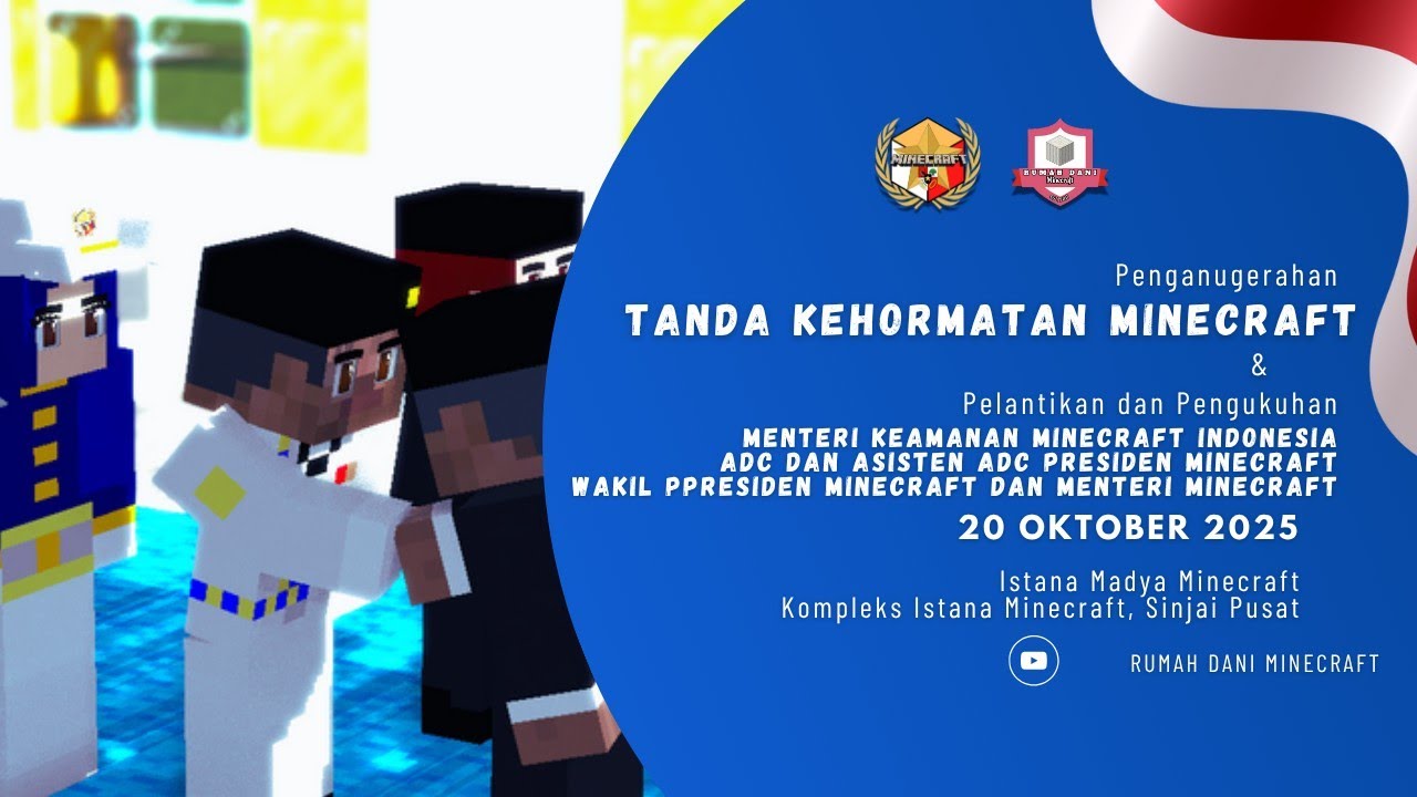 LIVE PREM | PENGUKUHAN ADC, PELANTIKAN MENTERI MINECRAFT DAN PENGANUGERAHAN TANDA KEHORMATAN MCID