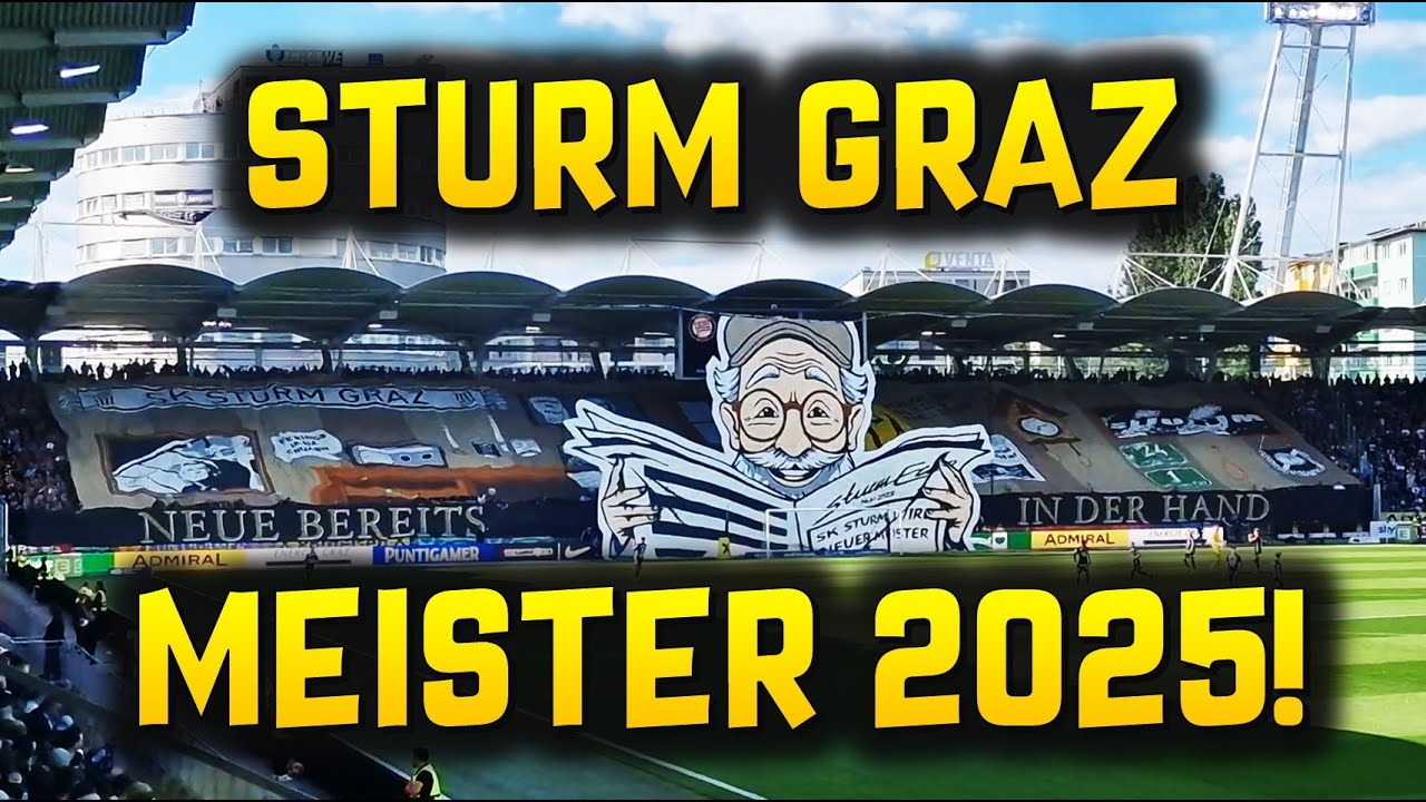 STURM GRAZ – MEISTER 2025! 🖤🤍 | SK Sturm Graz – Wolfsberger AC 1:1 – 24.05.2025, Bundesliga 2024/25