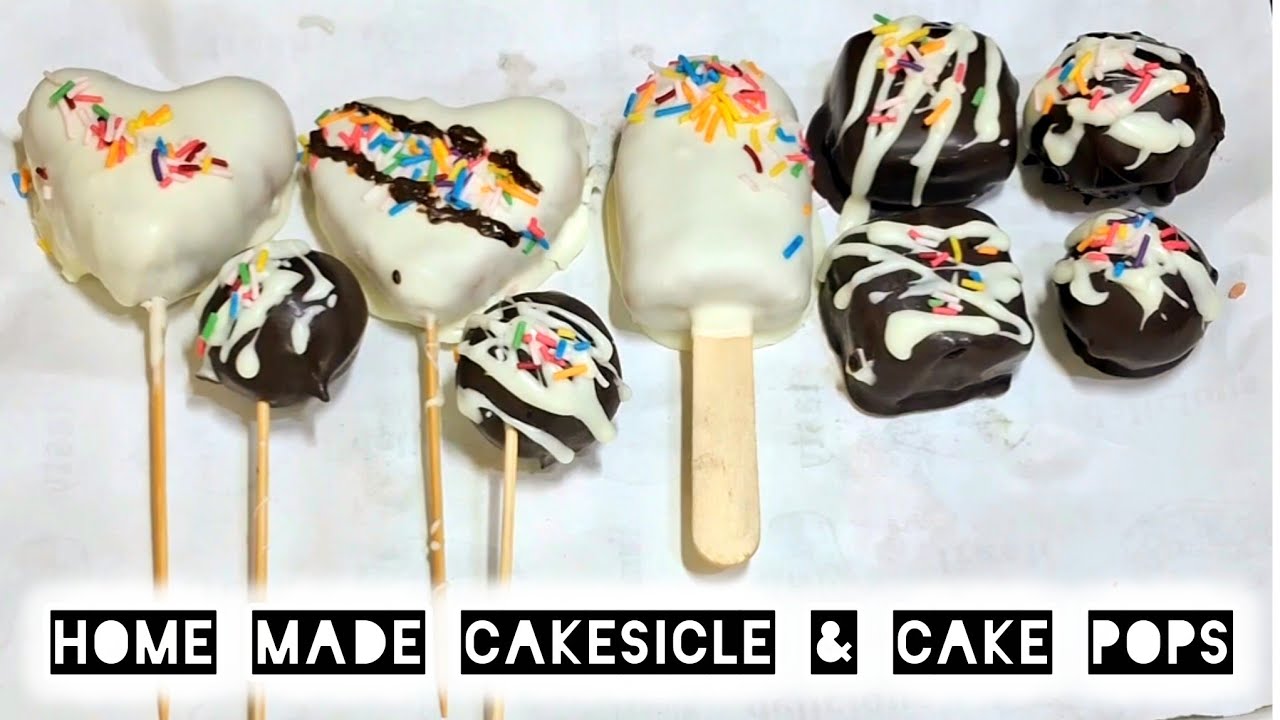 Home Made Easy Cakesicle & Cake Pops |Without Mould Perfect Cake Popsicles & Cakesicle |Uma K Recipe
