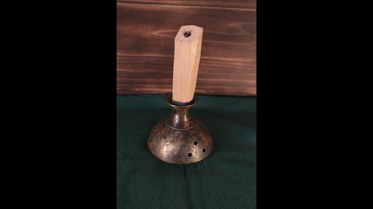 Star Bell with Rose Quartz Crystal Ringer-Handmade-Holy Bell/Spirit Chaser