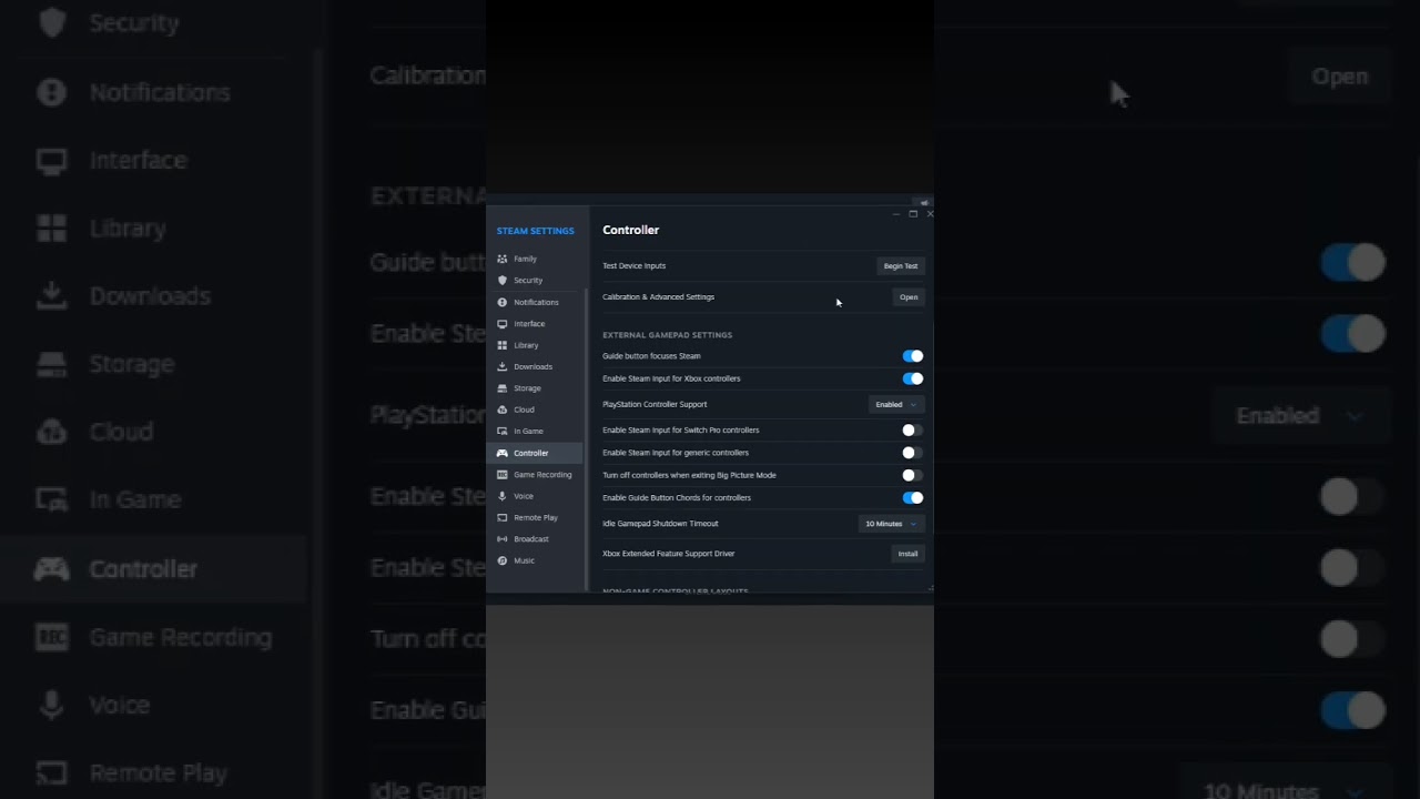 Best Controller settings for Steam
