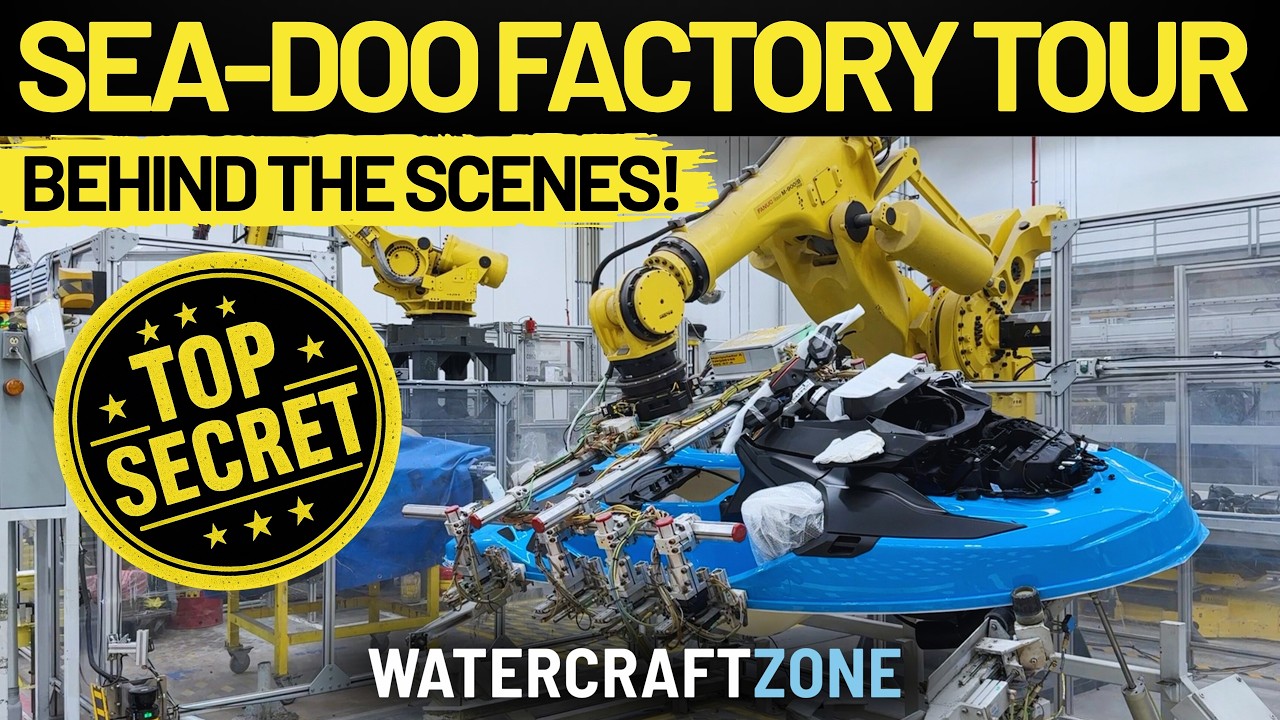 Sea Doo Factory Tour: Behind The Scenes World's Biggest Jet Ski Factory