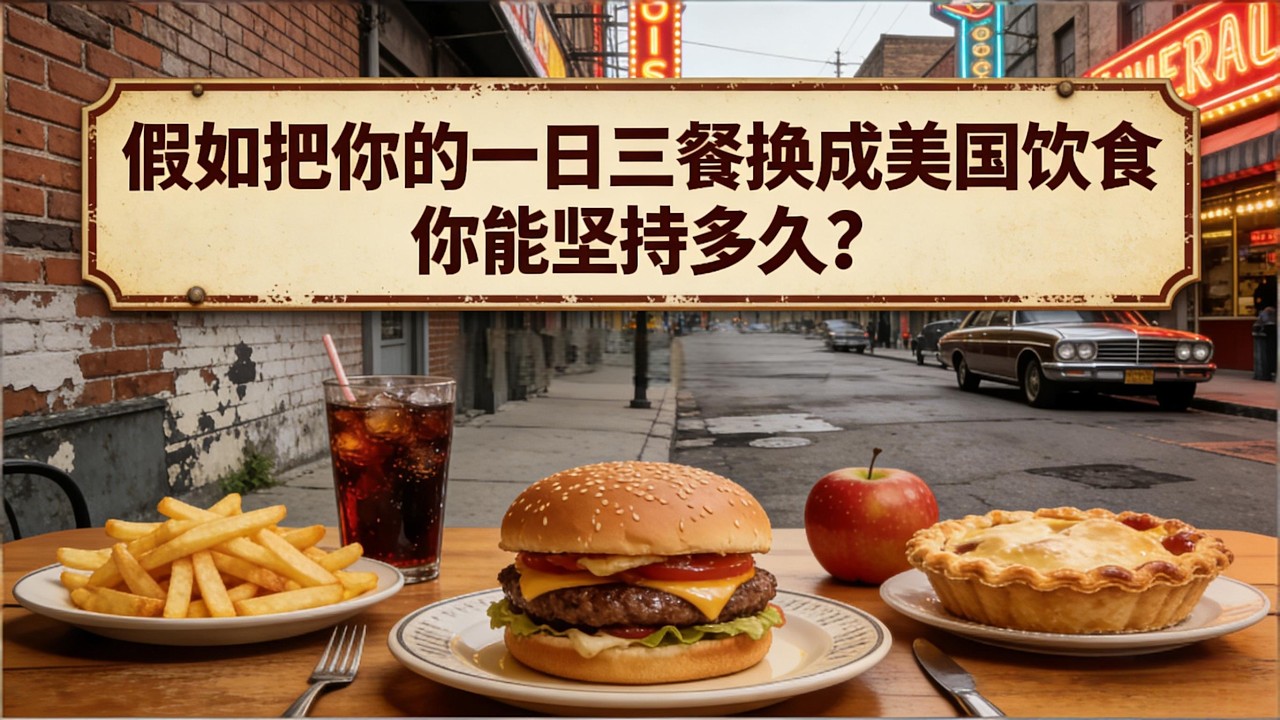 假如把你的一日三餐换成美国饮食，你能坚持多久？#美国 #一日三餐 #美食 #饮食历史 #饮食文化