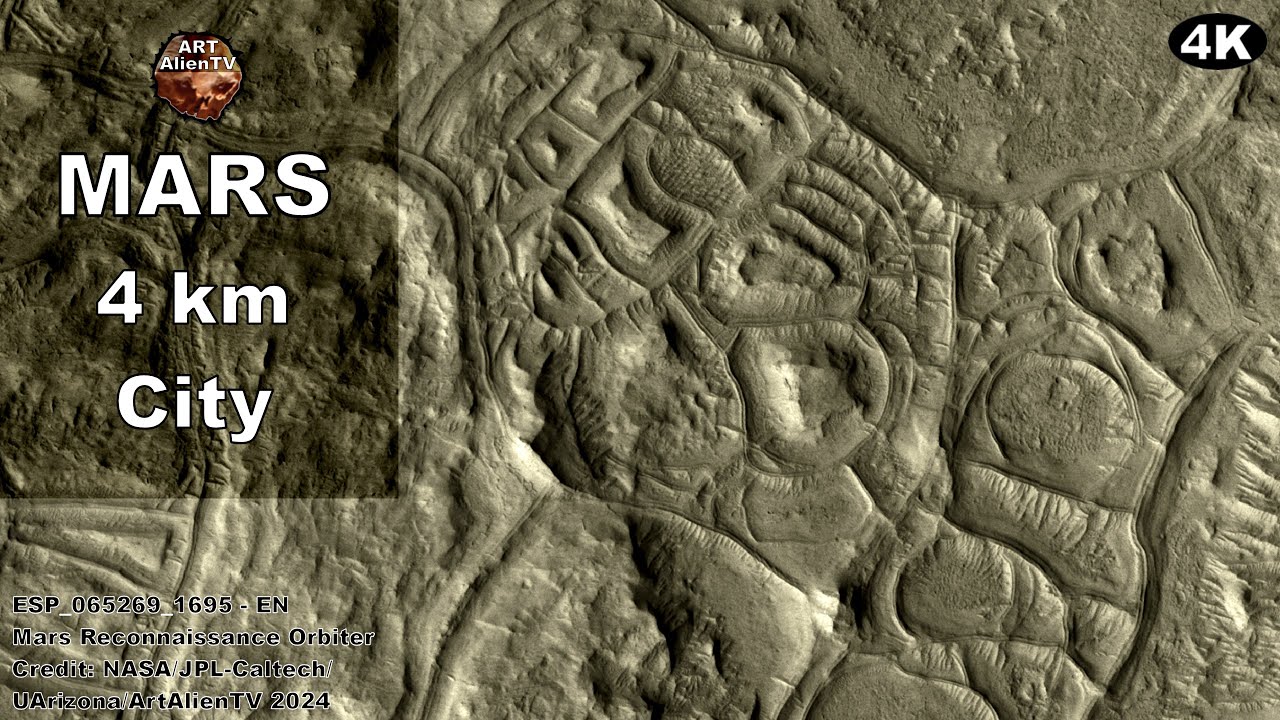 MARS 4km CITY. New Images in 4K. ArtAlienTV