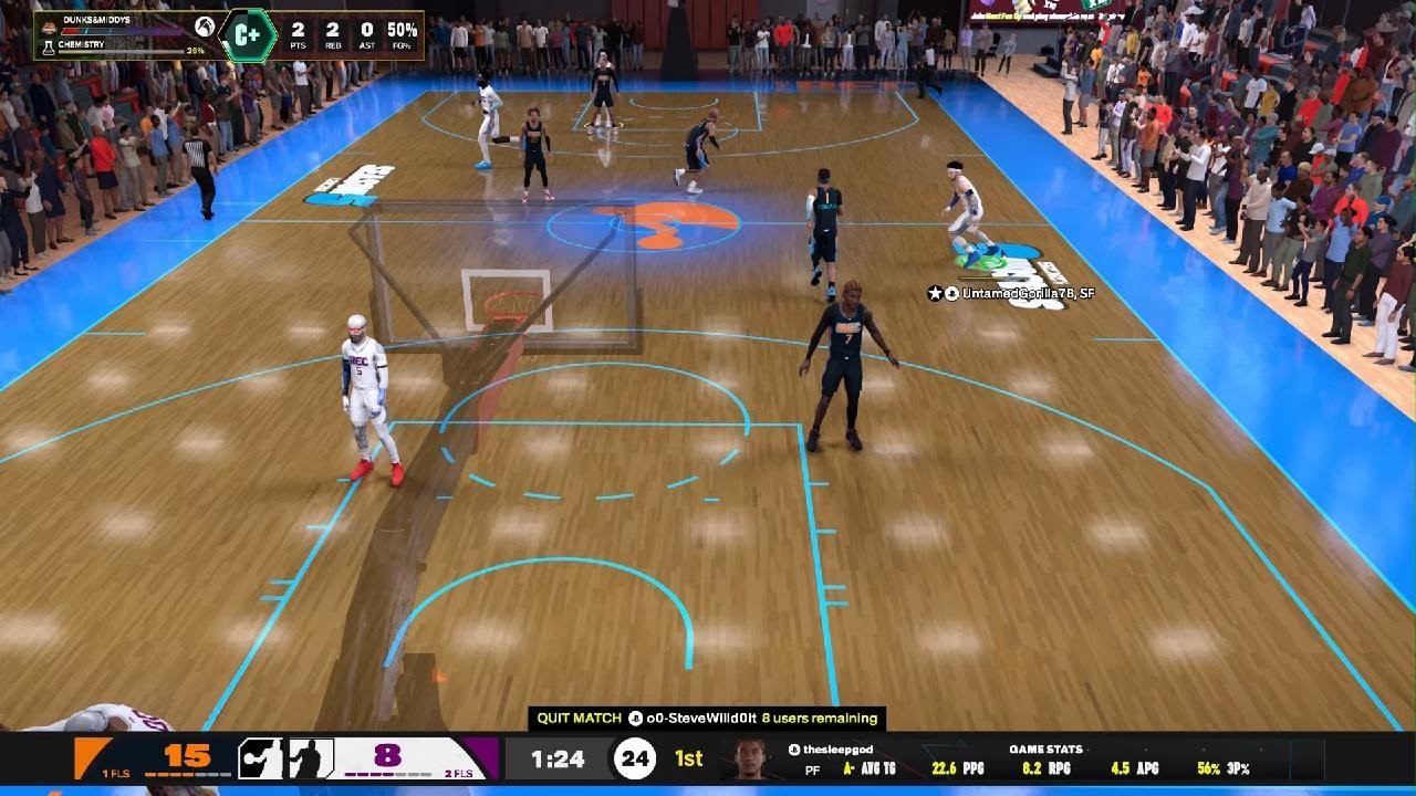 NBA 2K26: 14 PTS 5 REB 6 AST 1 STL