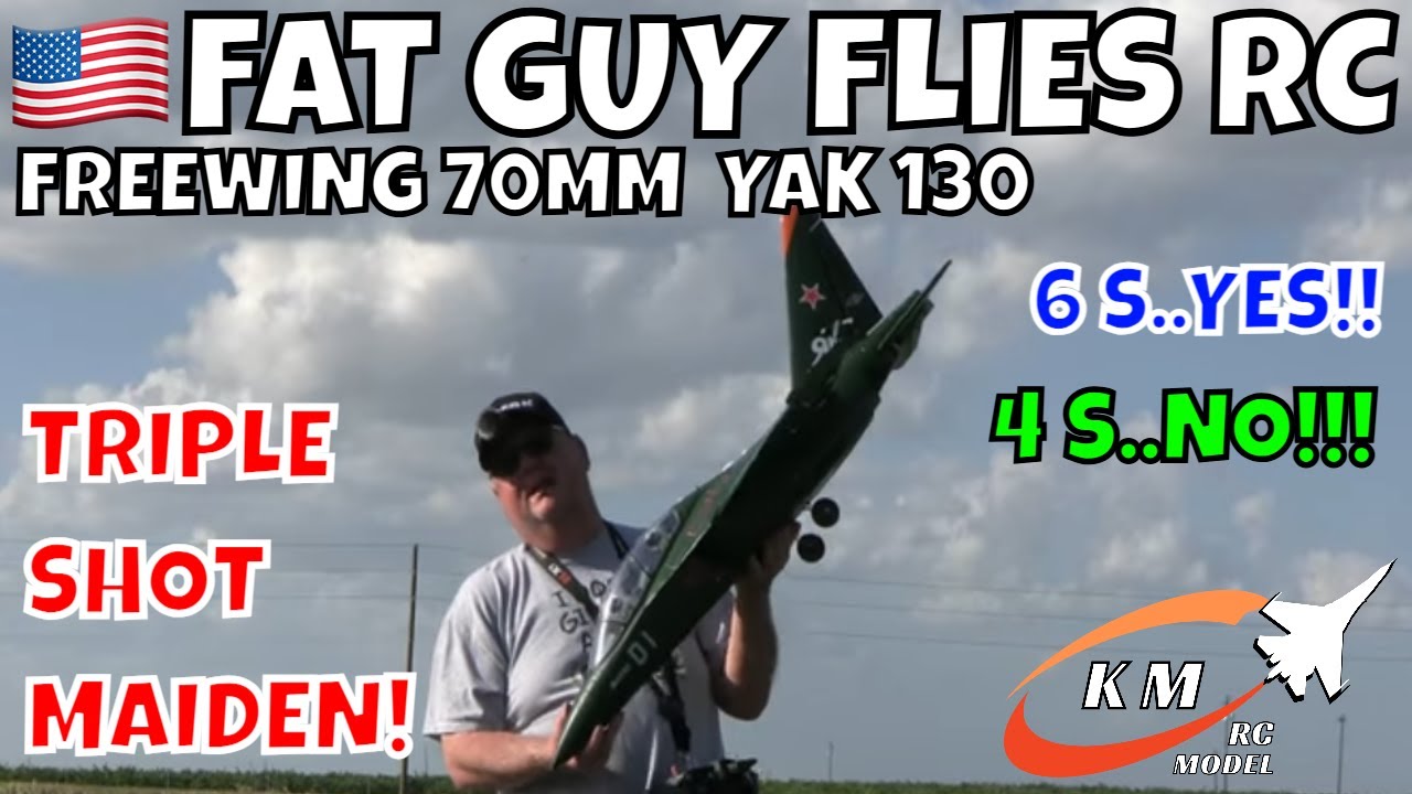 FREEWING 70MM YAK 130 TRIPLE SHOT MAIDEN by FGFRC #aviation #rcjets