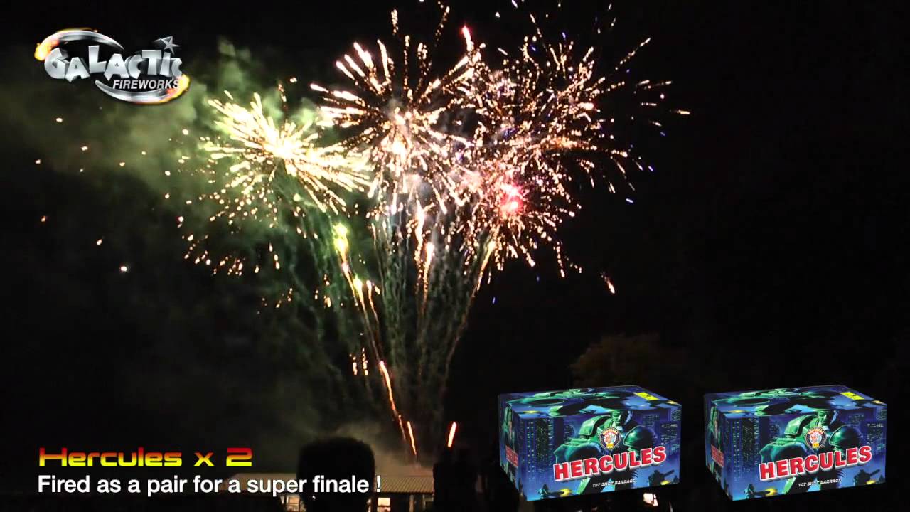 Hercules x 2 By Brothers Pyrotechnics - From Galactic Fireworks Firework Experiments