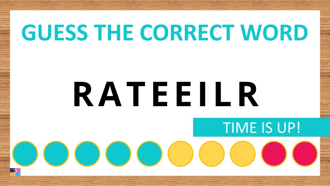 Guess the Correct Word! Unscramble in Record Time! 8 Letters | Agent Quiz