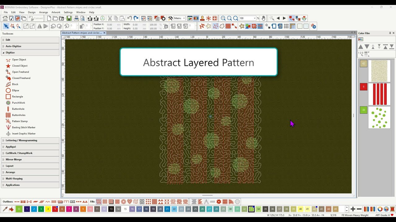 Abstract layered design