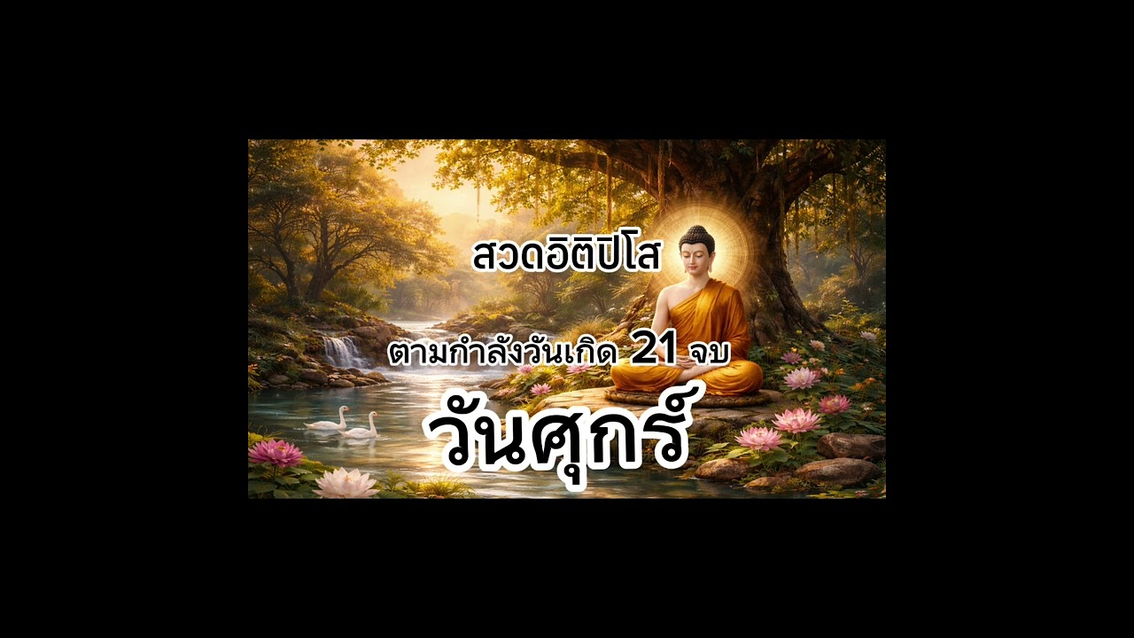 สวดอิติปิโส ตามกำลังวันเกิด วันศุกร์ 21 จบ #อิติปิโส #บทสวดมนต์ 