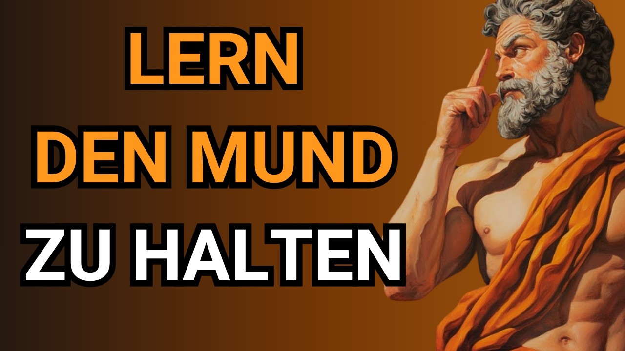 Hör auf, alles aus deinem Leben zu erzählen | 10 Lektionen des Stoizismus.