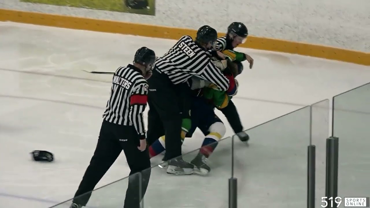 PJHL - New Hamburg Firebirds против Hespeler Shamrocks
