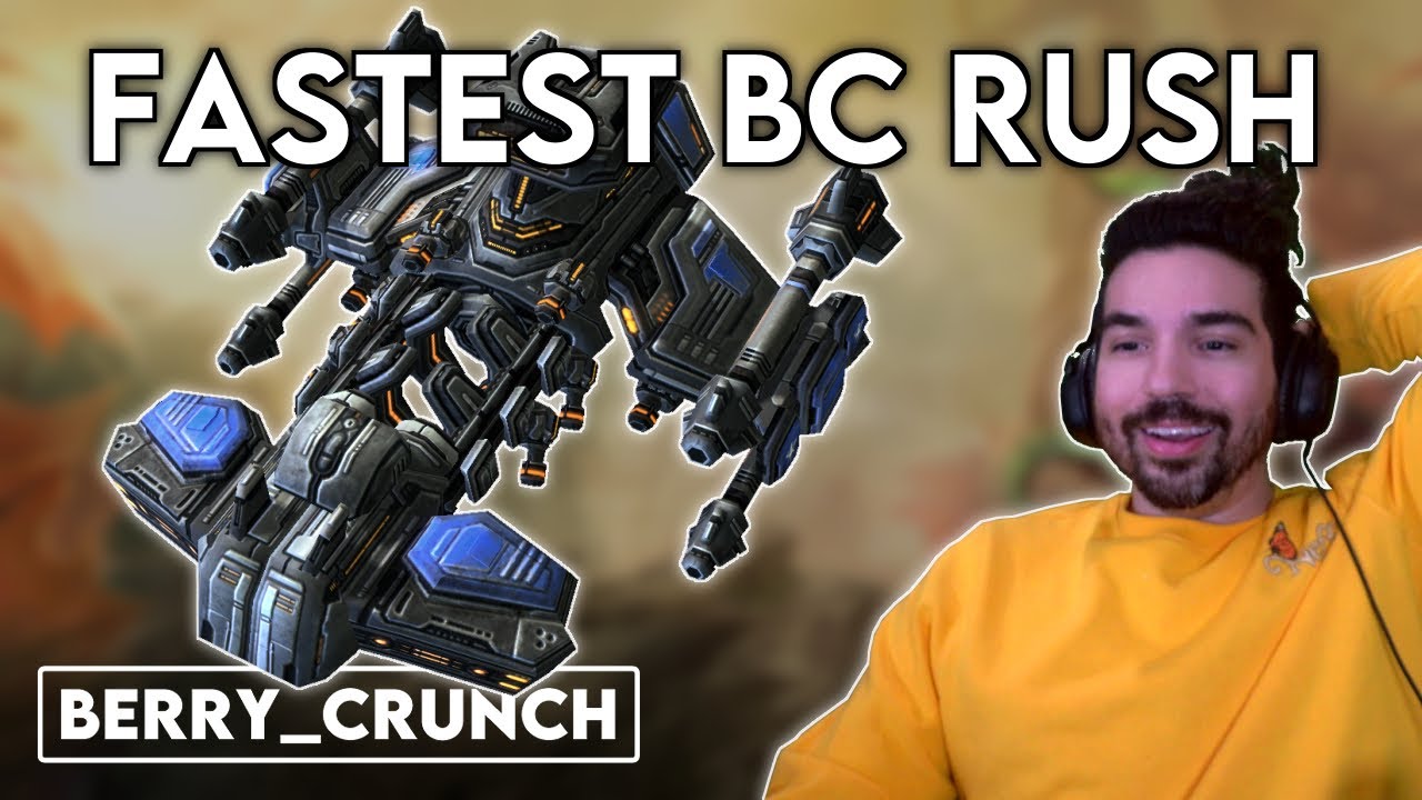 Is This The Fastest BC RUSH Build?! - Starcraft 2 Gameplay