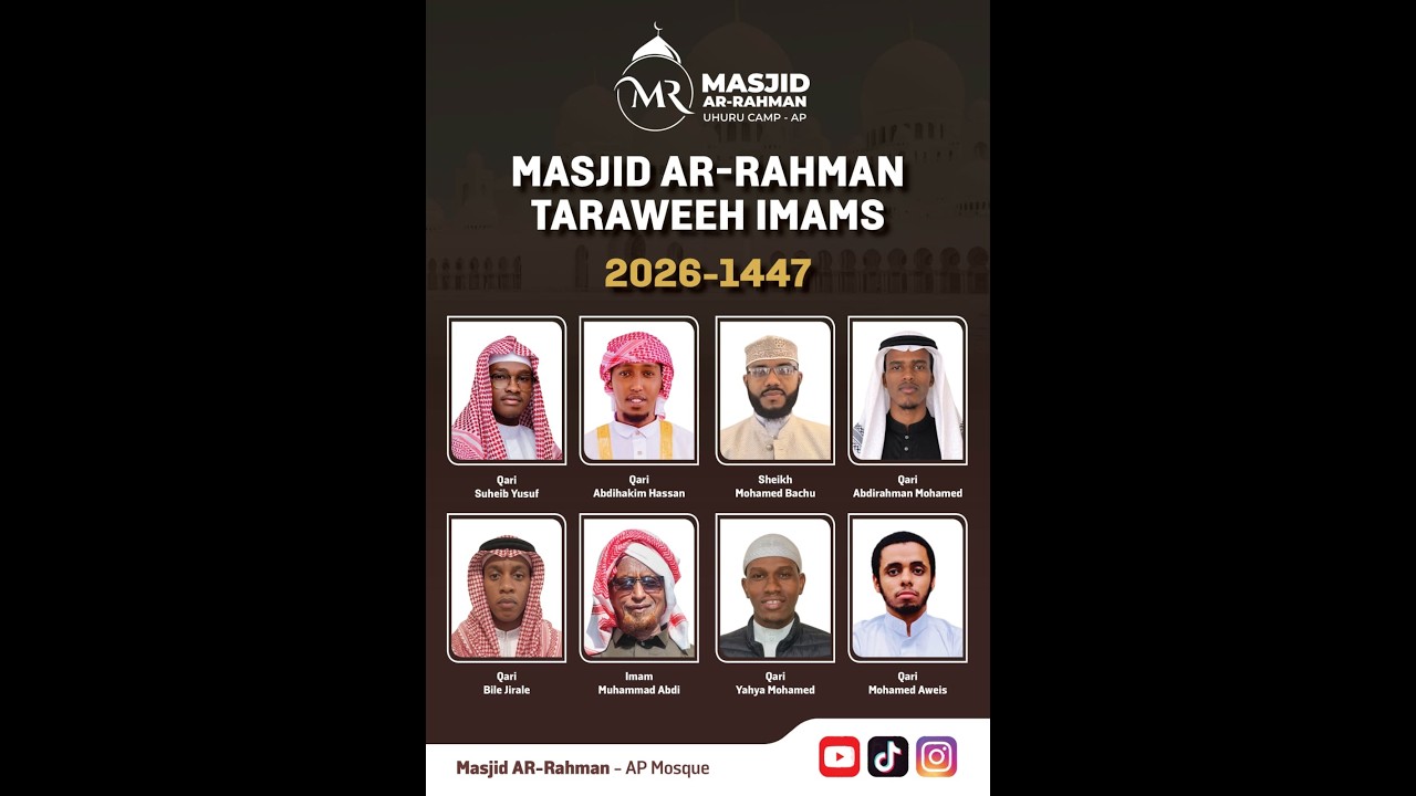 RAMADHAN TARAWEH PRAYER 1447/2026 DAY 1 AT MASJID AR-RAHMAN