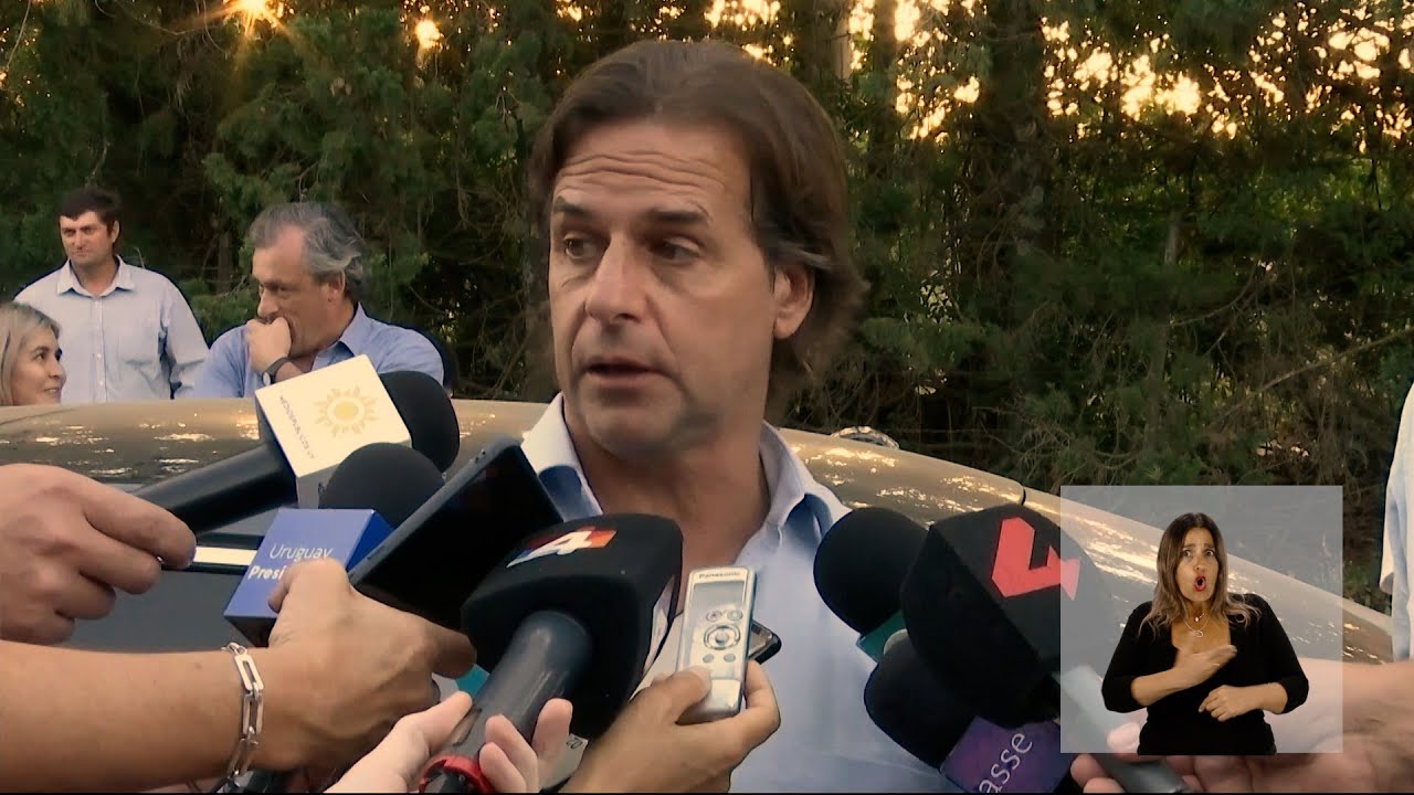 Declaraciones a la prensa del presidente de la República, Luis Lacalle Pou, en Salto