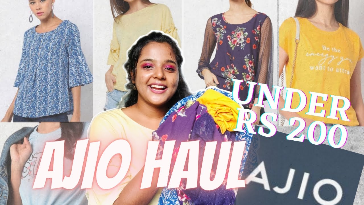 CHEAPEST *Under Rs 200* Ajio Haul | Tops,T-Shirts SUMMER  AJIO HAUL !!  TRY-ON & REVIEWED #ajiohaul