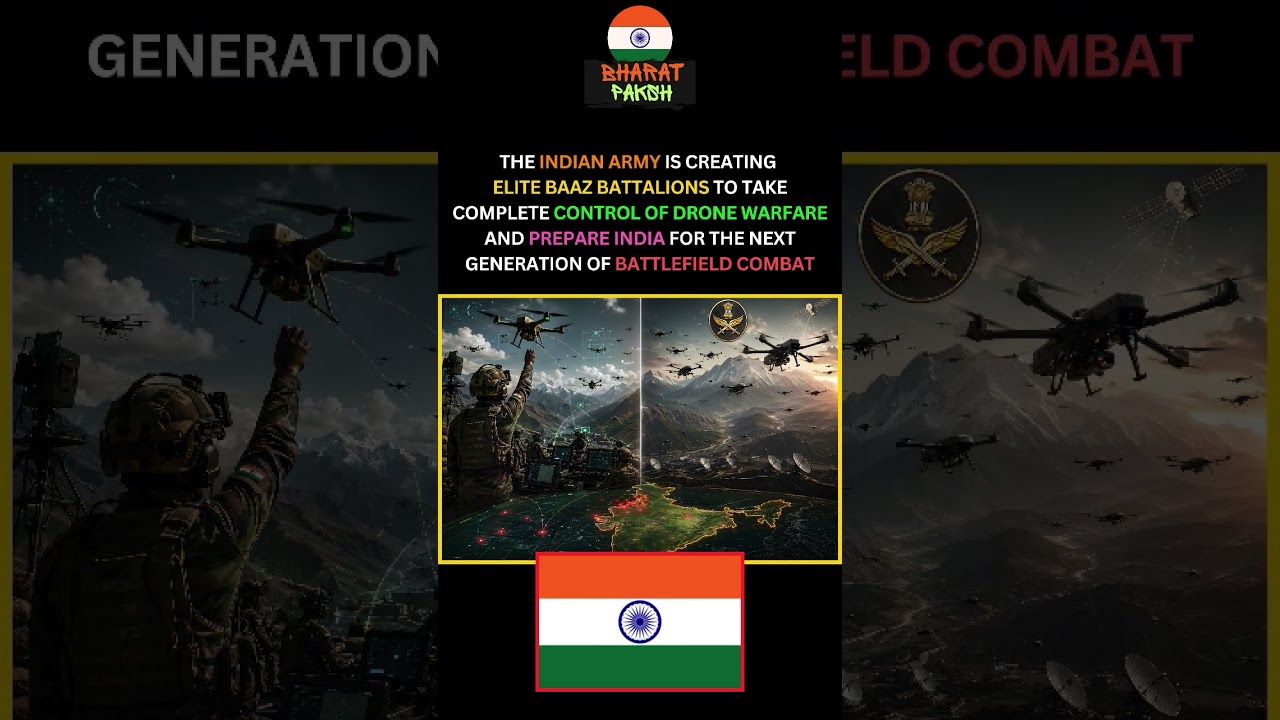 Indian Army Is Creating Elite Baaz Battalions #shorts #indianarmy #baazbattalion #drones