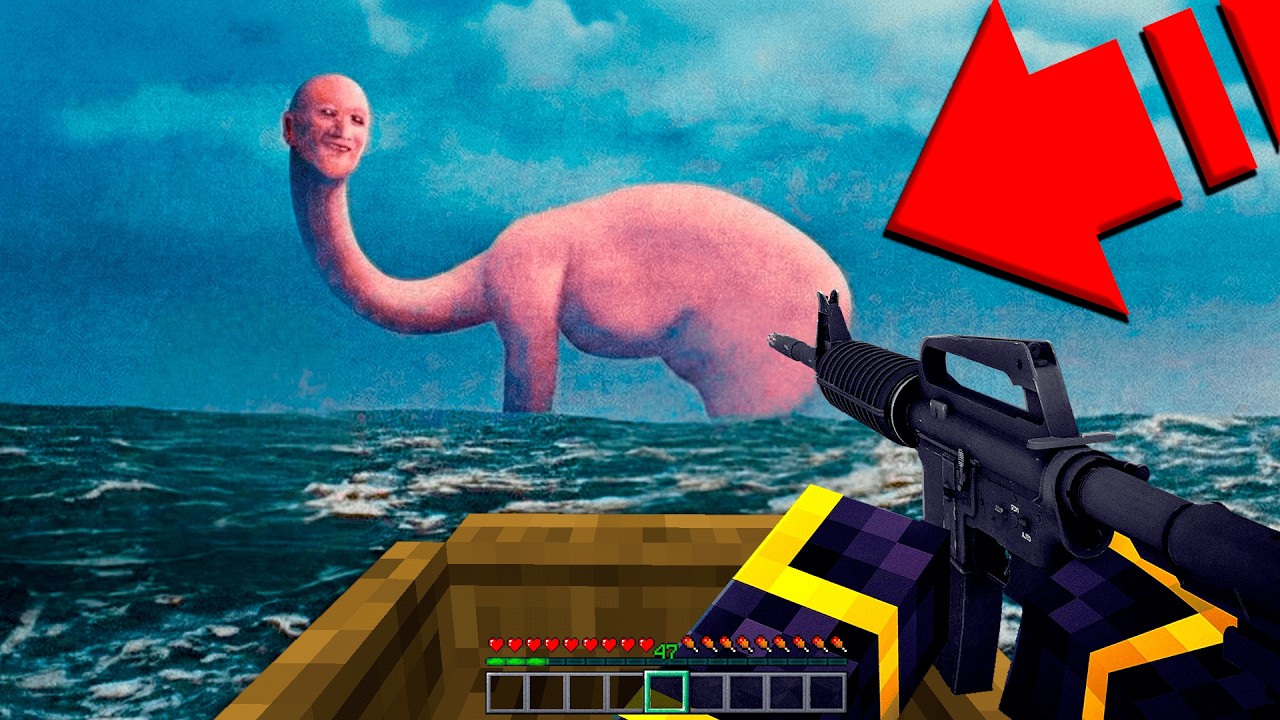 ARMAS REALES vs MONSTRUO de TALASOFOBIA en MINECRAFT 😱