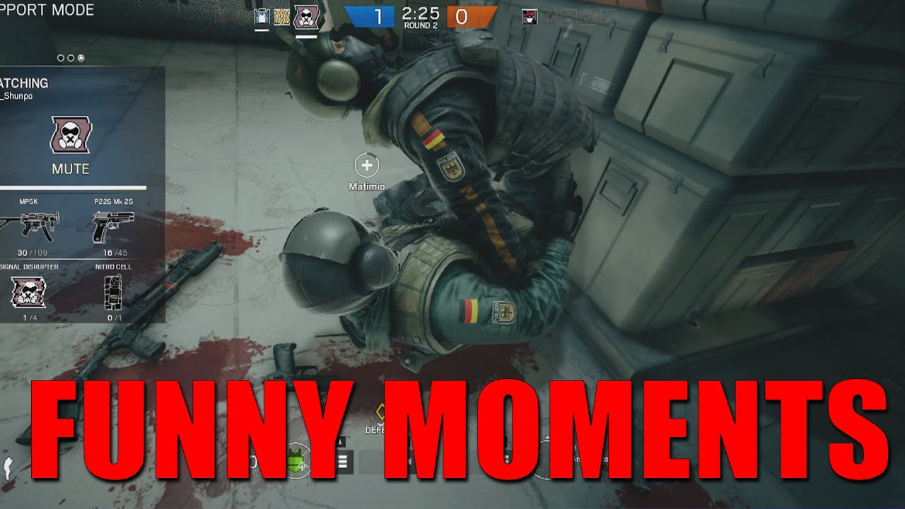 Rainbow Six Siege - Funny Moments w/ Jackfrags, Levelcap & Matimi0