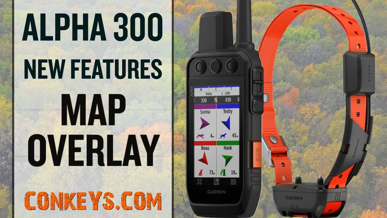 NEW Garmin Alpha 300 Features - Map Overlay
