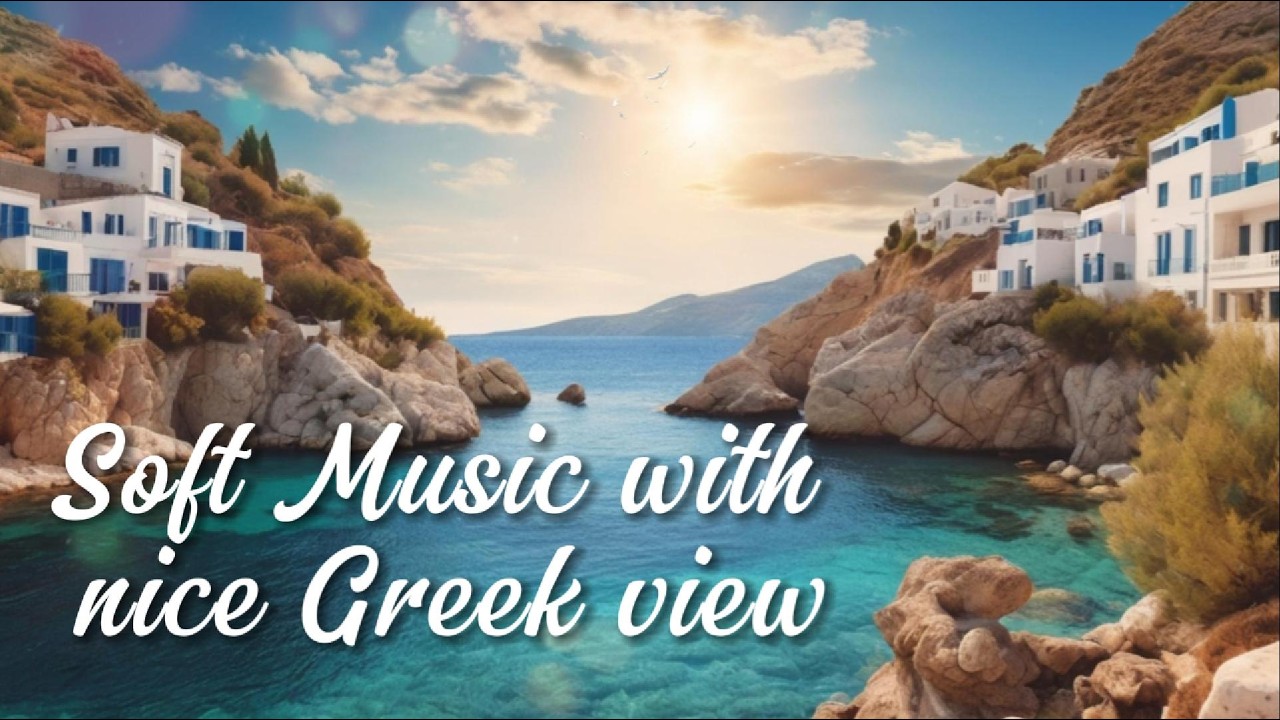Relaxing Soft Music with Beautiful View of Greece #RelaxingMusic #goodmorning #softmusic