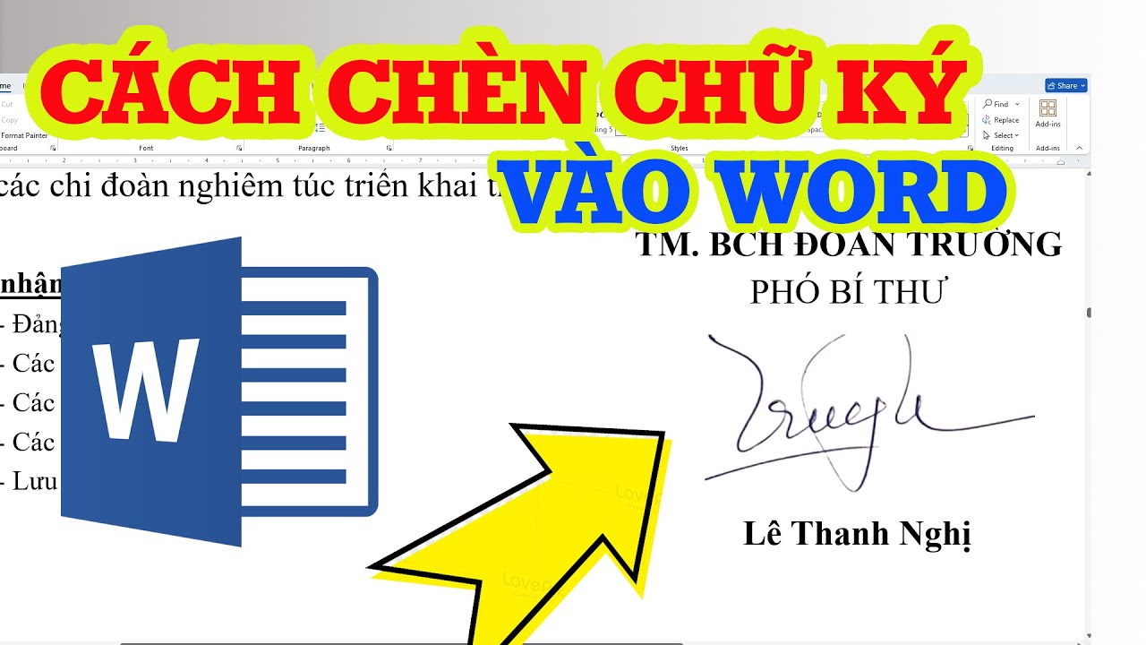 Cách Chèn Chữ Ký Vào Word Chỉ Trong 30 Giây