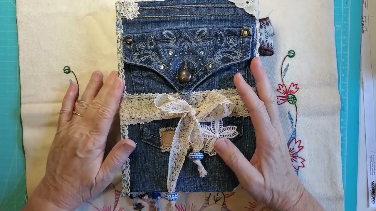Denim and Lace Junk Journal Flip Through