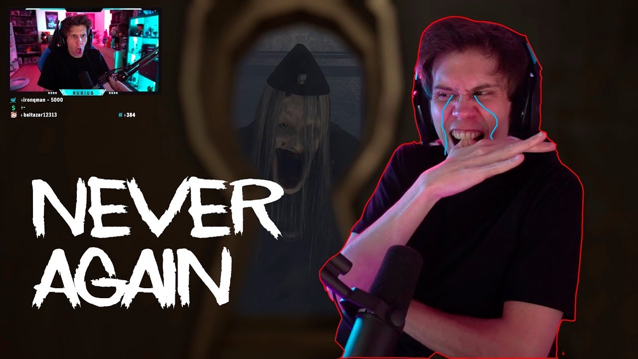 RUBIUS JUEGO TERROR || NEVER AGAIN (El bebé en llamas) || Directo twitch
