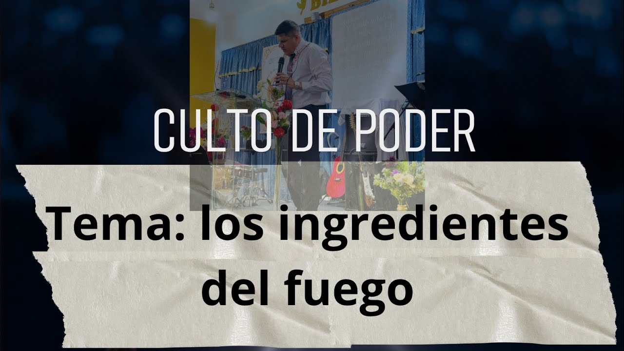 30/11/25 ...pastor ELIAS ESTIGARRIBIA. Tema: los ingredientes del fuego de DIOS!!