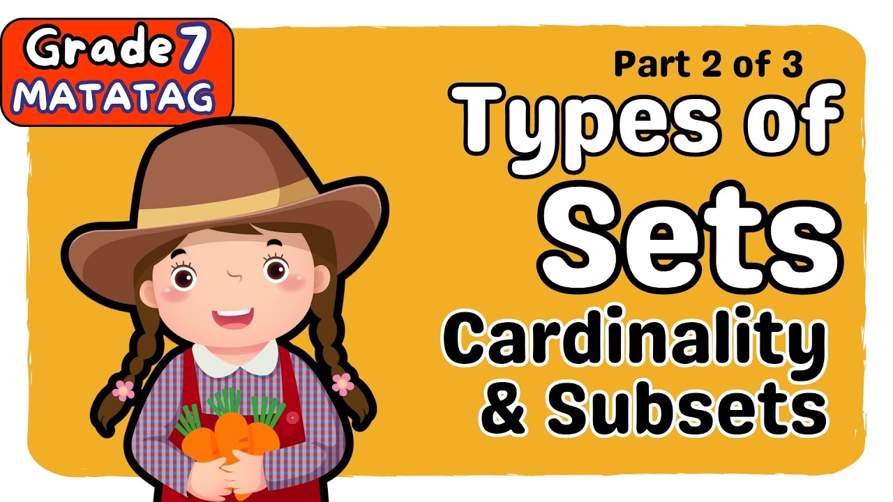 TYPES OF SETS, CARDINALITY, & SUBSETS | SECOND QUARTER GRADE 7 MATATAG TAGALOG MATH TUTORIAL