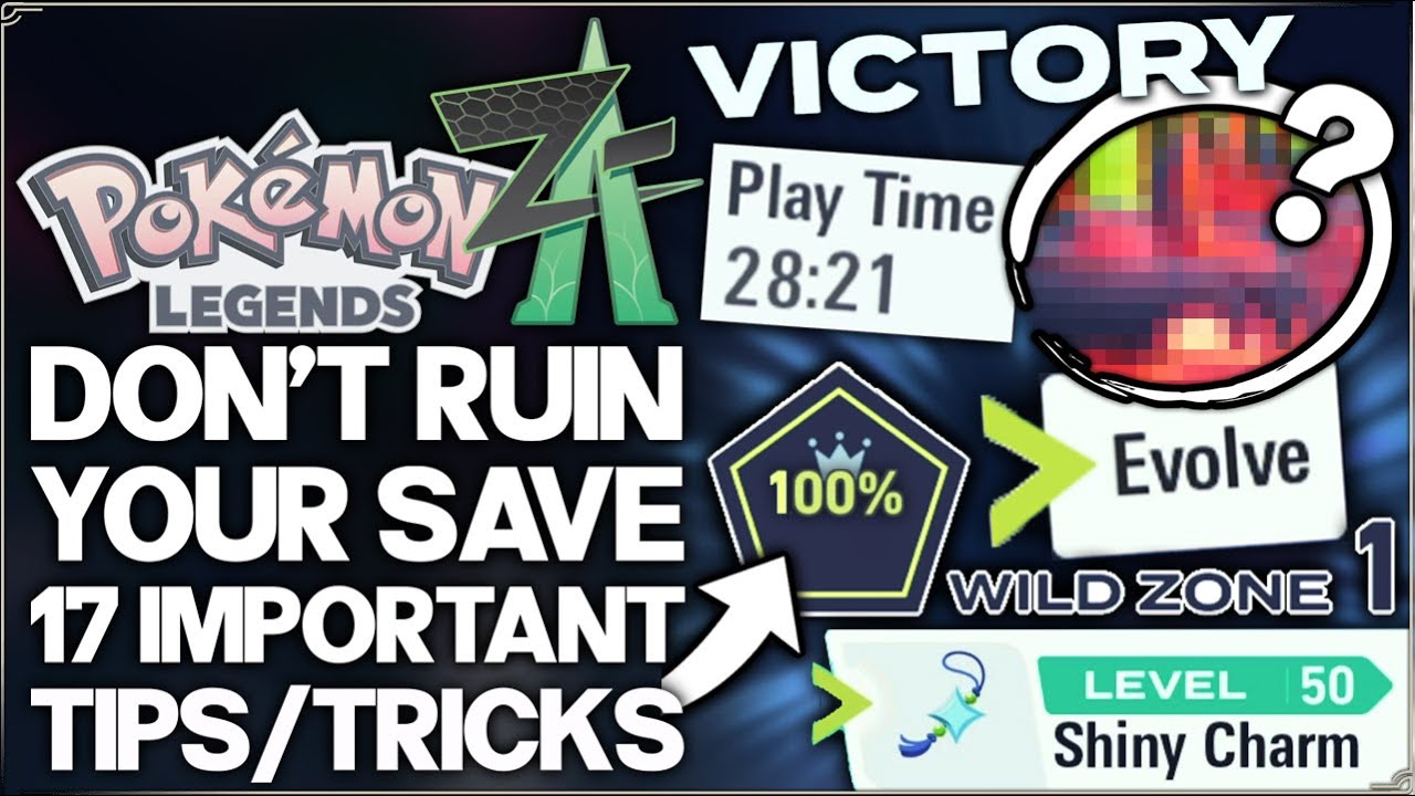 Pokemon Legends Z-A - 17 IMPORTANT Things the Game Doesn't Tell You - Best Start Guide & Early Tips!